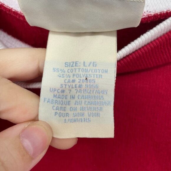 Vintage Penmans Red Crewneck Pullover red snowy Dog embroidered sweatshirt - Picture 6 of 15